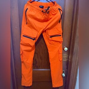 Fashion nova Men's Orange Cargo Utility Pants